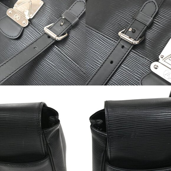 LOUIS VUITTON LV Segur MM Shoulder Bag Epi Leather Black France M58862 83YH765 - Picture 6 of 14